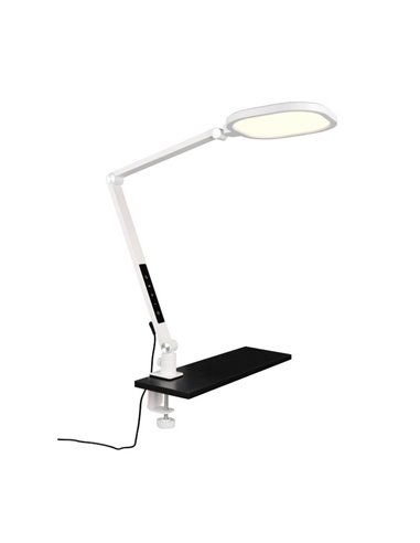 Lámpara de mesa LED estilo flexo multiposición SERVO 13,5W 1400lm regulable 3000+4200+6500K Blanco