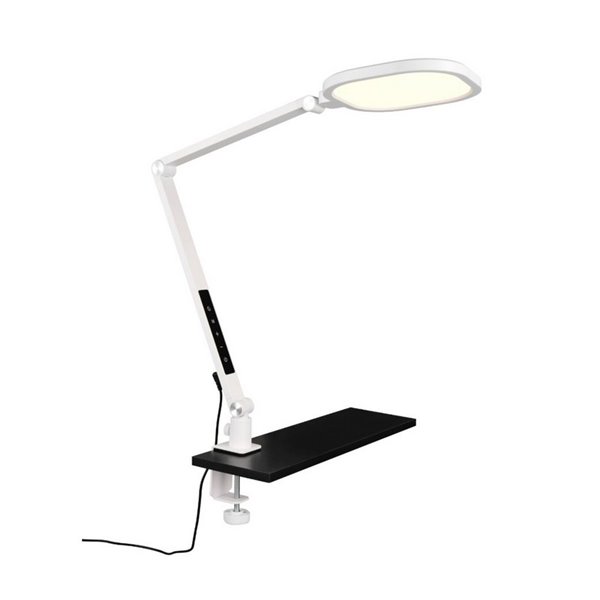 Lámpara de mesa LED estilo flexo multiposición SERVO 13,5W 1400lm regulable 3000+4200+6500K Blanco