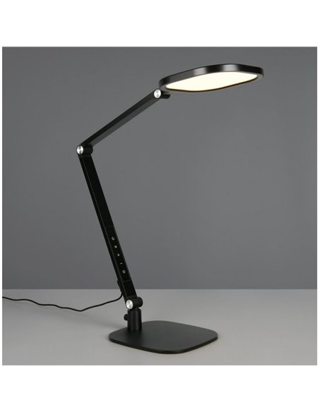 Flexo LED SERVO multiposições 13,5W 1400lm regulável 3000-6500K com sensor, memória e temporizador IP20