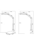 Flexo multiposición LED SERVO 13,5W 1400lm regulable 3000-6500K con sensor, memoria y temporizador IP20