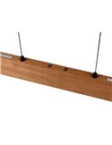 Lámpara colgante LED EDGEWOOD 115cm 27W 3100lm regulable 2700–6000 K doble iluminación IP20