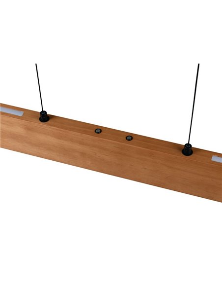 Lámpara colgante LED EDGEWOOD 115cm 27W 3100lm regulable 2700–6000 K doble iluminación IP20