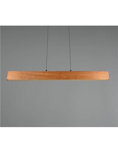 Lámpara colgante LED EDGEWOOD 115cm 27W 3100lm regulable 2700–6000 K doble iluminación IP20