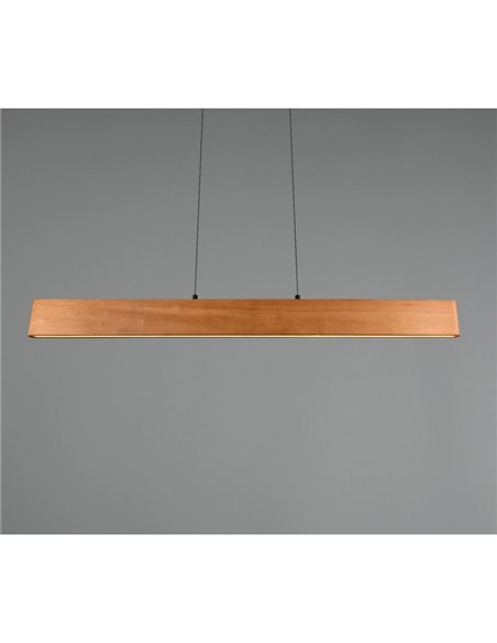 Lámpara colgante LED EDGEWOOD 115cm 27W 3100lm regulable 2700–6000 K doble iluminación IP20