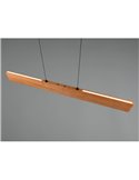 Lámpara colgante LED EDGEWOOD 115cm 27W 3100lm regulable 2700–6000 K doble iluminación IP20