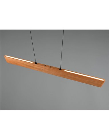 Lámpara colgante LED EDGEWOOD 115cm 27W 3100lm regulable 2700–6000 K doble iluminación IP20