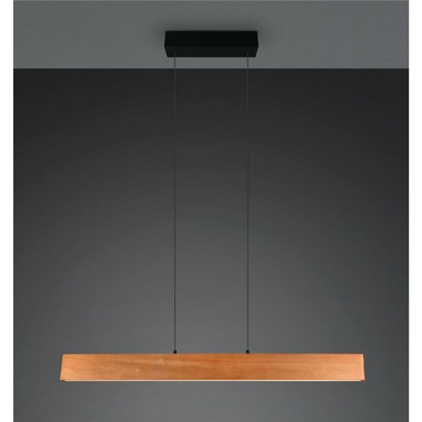 Lámpara colgante LED EDGEWOOD 115cm 27W 3100lm regulable 2700–6000 K doble iluminación IP20