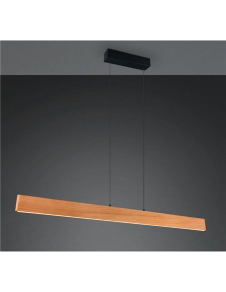 Lámpara de techo LED EDGEWOOD luz arriba y abajo 150cm 27W 3100lm regulable 2700–6000K IP20