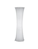Lámpara de pie textil GRAVIS 123cm altura bombillas excl. 2x E27 max. 40W IP20 Blanca