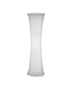 Lámpara de pie textil GRAVIS 123cm altura bombillas excl. 2x E27 max. 40W IP20 Blanca