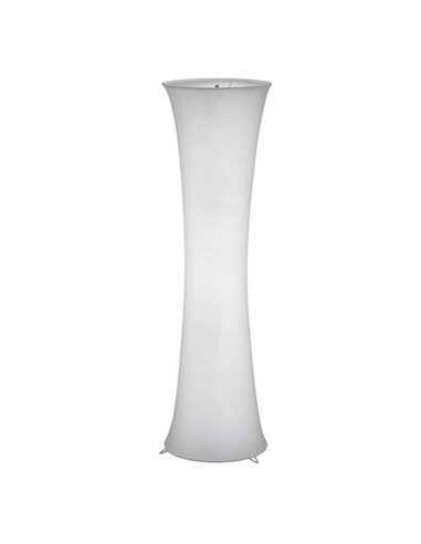 Lámpara de pie textil GRAVIS 123cm altura bombillas excl. 2x E27 max. 40W IP20 Blanca