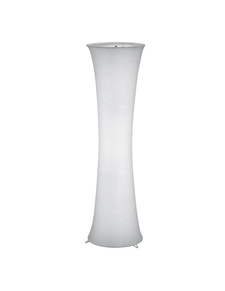 Lámpara de pie textil GRAVIS 123cm altura bombillas excl. 2x E27 max. 40W IP20 Blanca