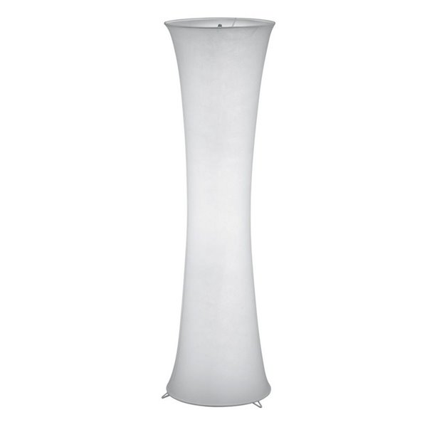 Lámpara de pie textil GRAVIS 123cm altura bombillas excl. 2x E27 max. 40W IP20 Blanca