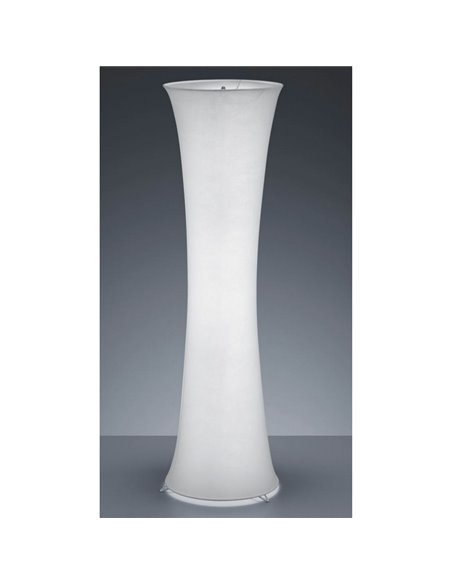 Lámpara de pie textil GRAVIS 123cm altura bombillas excl. 2x E27 max. 40W IP20 Blanca
