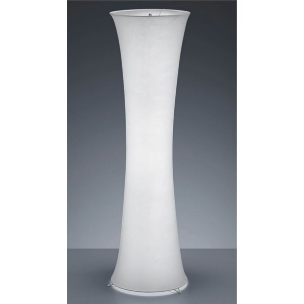 Lámpara de pie textil GRAVIS 123cm altura bombillas excl. 2x E27 max. 40W IP20 Blanca