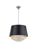 Lampe de plafond Moderne Noir et Doré Lorely 3xE14