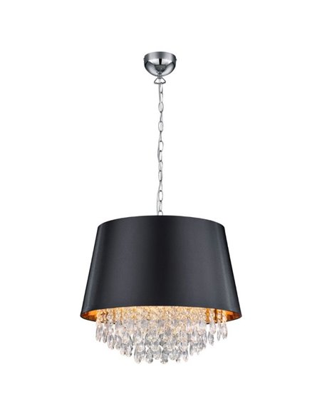 Lampe de plafond Moderne Noir et Doré Lorely 3xE14