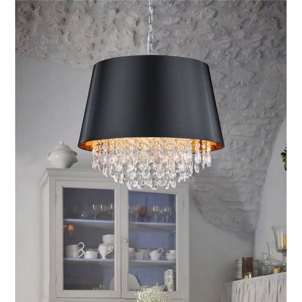 Lampe de plafond Moderne Noir et Doré Lorely 3xE14