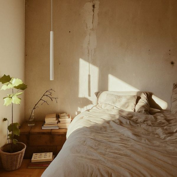 Lámpara colgante TORCH blanco o negro Mantra 11W 3000K ambiente | LeonLeds