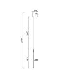 Lámpara colgante TORCH blanco o negro Mantra 11W 3000K | LeonLeds