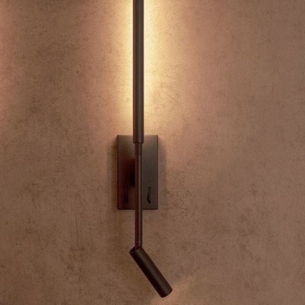 Aplique LED con lector negro Torch Mantra 6703 detalle| LeonLeds