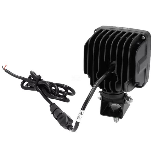 Faro de trabajo LED muy potente 76W 11970Lm, cuadrado 12/24V con soporte giratorio IP67