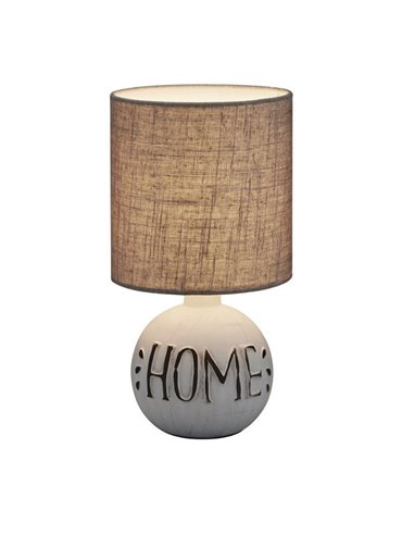 Lámpara de Sobremesa Rustico Marrón Esna Home Grande 1XE14