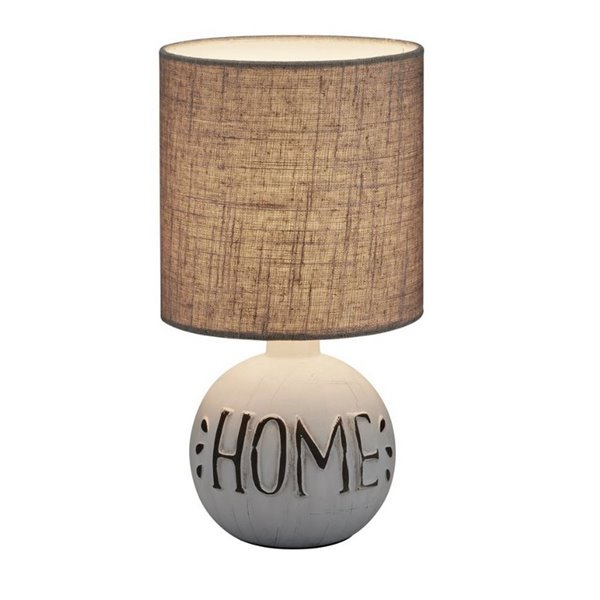 Lámpara de Sobremesa Rustico Marrón Esna Home Grande 1XE14