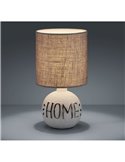 Lámpara de Sobremesa Rustico Marrón Esna Home Grande 1XE14