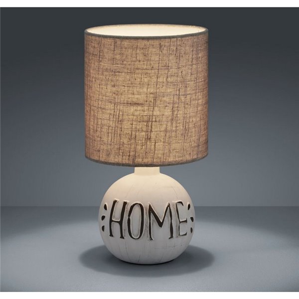 Lámpara de Sobremesa Rustico Marrón Esna Home Grande 1XE14