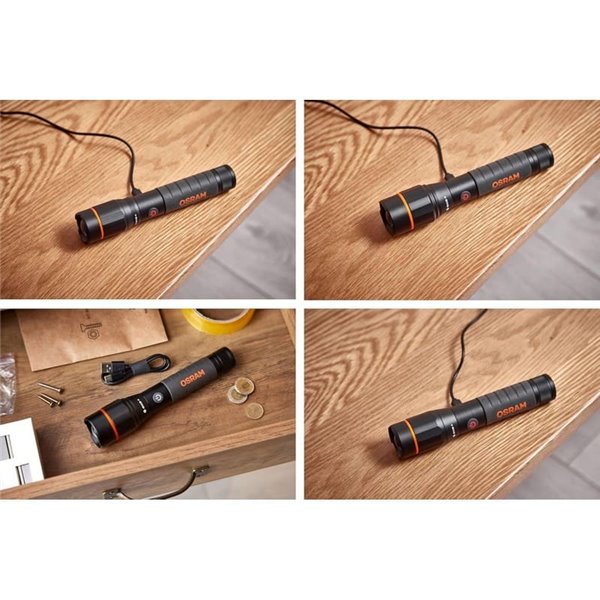 Linterna profesional de alto rendimiento LEDinspect PRO TORCH 1200Lm, muy potente, 5 modos de luz, IP44