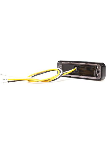 Barra LED mini advertencia Ambar 5 Programas XA1 EMC R10 IP68 12V 24V W285