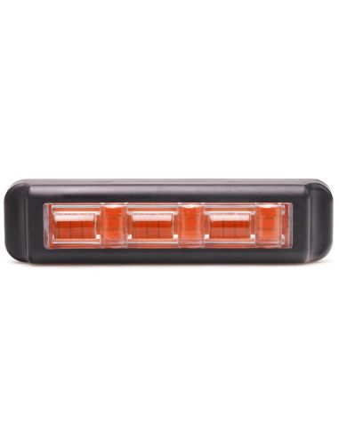 Barra LED mini advertencia Ambar 5 Programas XA1 EMC R10 IP68 12V 24V W285