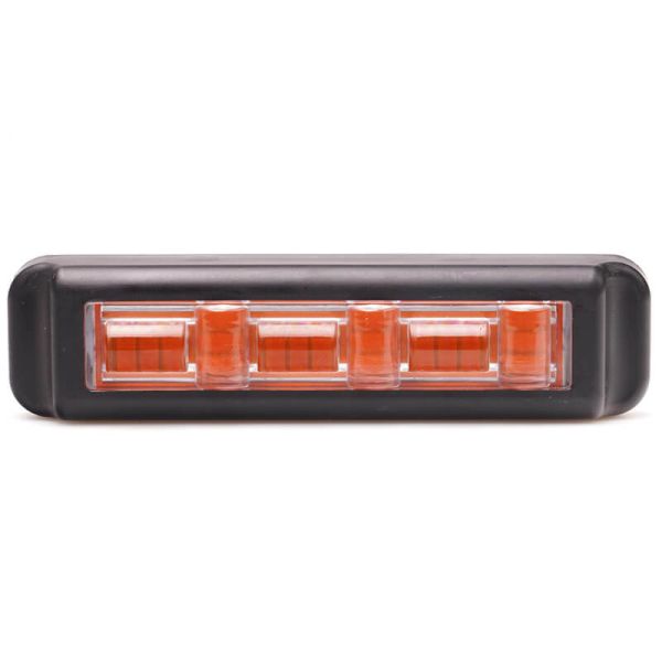 Barra LED mini advertencia Ambar 5 Programas XA1 EMC R10 IP68 12V 24V W285