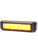 Barra LED mini advertencia Ambar 5 Programas XA1 EMC R10 IP68 12V 24V W285
