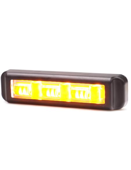 Barra LED mini advertencia Ambar 5 Programas XA1 EMC R10 IP68 12V 24V W285