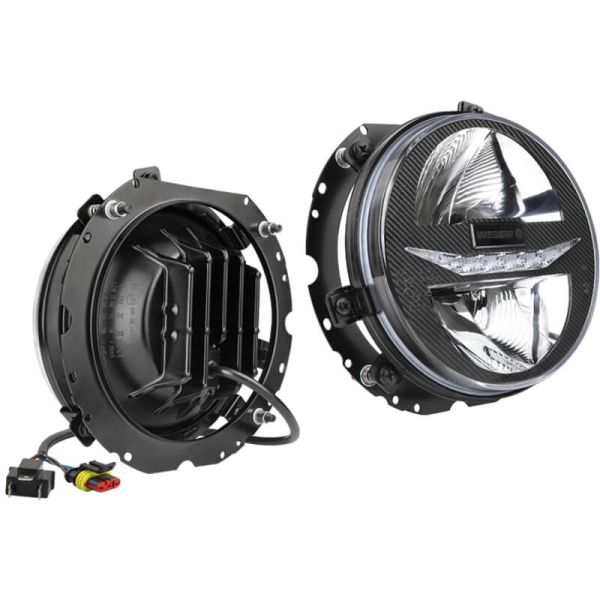 Faro principal LED Ø178mm 12/24V con DRL y posición – Compatible Mercedes G W460/W461/W463 y VW Golf I