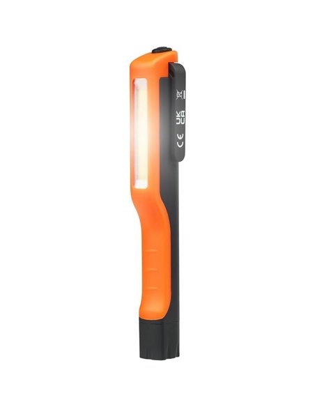 Linterna compacta LEDinspect POCKET 110 ESSENTIAL, LED COB, 110Lm 6500K, con clip giratorio e imán