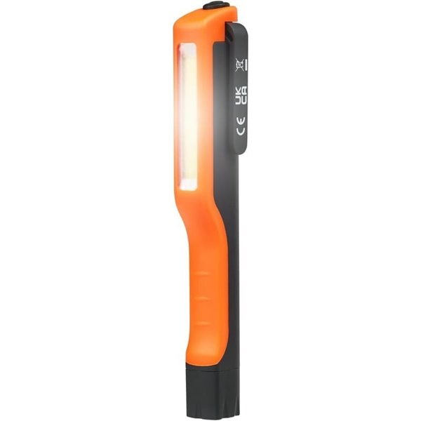 Linterna compacta LEDinspect POCKET 110 ESSENTIAL, LED COB, 110Lm 6500K, con clip giratorio e imán