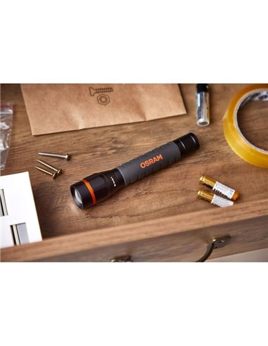 Lanterna portátil LEDinspect TORCH 350Lm ESSENTIAL, alto desempenho IP44, 3 modos de iluminação