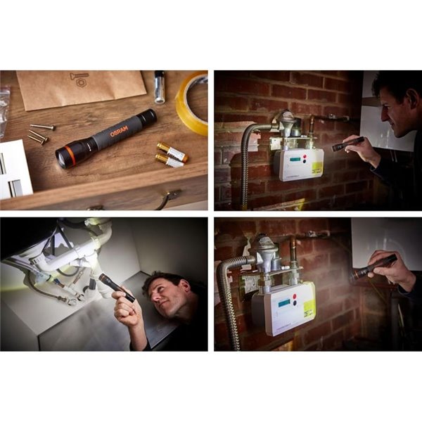 Lampe torche LEDinspect TORCH 350Lm ESSENTIAL, haute performance IP44, 3 modes d'éclairage