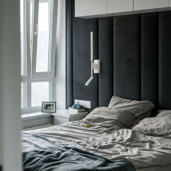 Luminária de parede LED TORCH 6702 com leitor branco, Mantra Ambiente | LeonLeds