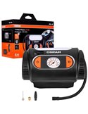 Inflador de neumáticos con luz LED TYREinflate 2110, manómetro analógico 0–6.9 bar con cable 3m, 12V, 3 adaptadores