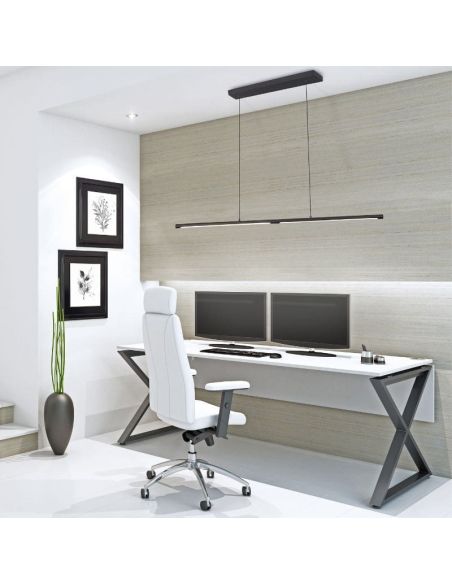 Lámpara de techo negro TORCH 11W LED Mantra ambiente| LeonLeds