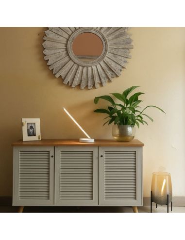 Lámpara de sobremesa LED TORCH 11W blanco 6737 Mantra ambiente| LeonLeds