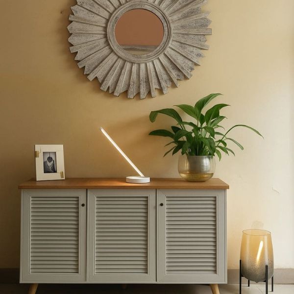 Lampe de table LED TORCH 11 W blanche, 6737, Mantra Ambience | LeonLeds