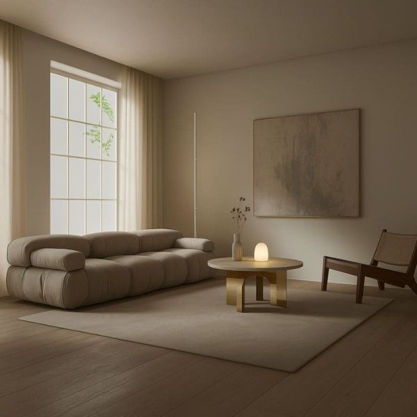 Lampadaire Torche Blanche