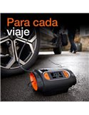 Inflador de neumáticos con luz LED TYREinflate 2120, manómetro digital 0-6,9 bar, 180W, 3 adaptadores