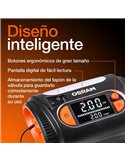 Gonfleur de pneus avec éclairage LED TYREinflate 2130, manomètre numérique avec barre de progression, 0-6,9 bar, 180 W, + rapide