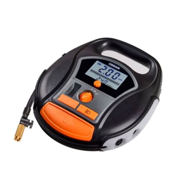 Compresor de neumáticos inalámbrico digital recargable y bomba de aire TYREinflate 6000, 0-5,5 bar, 180W, con luz LED